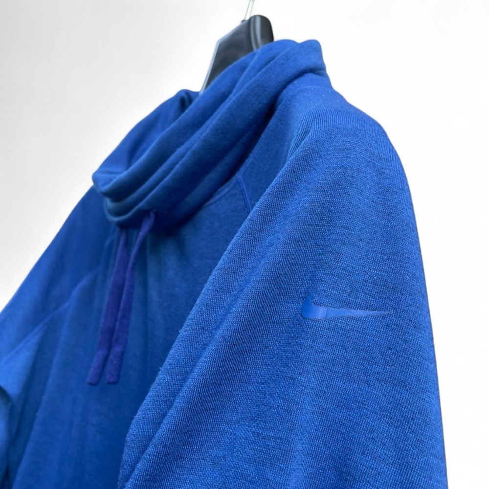 Nike Dri-FIT Pullover Cowl Neck Royal Blue Mens Size M Athletic Sweatshirt - Picture 3 of 4